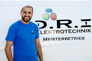 Souhaib Sheikho bei D.R.I Elektrotechnik in Darmstadt