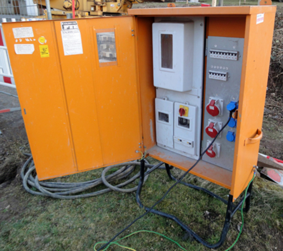Baustromkasten bei D.R.I Elektrotechnik in Darmstadt