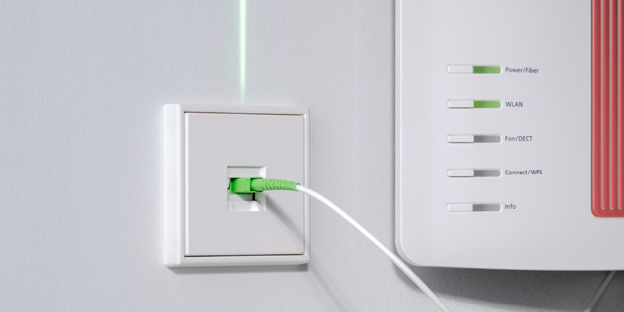 Die neuen Glasfaser-Anschlussdosen bei DRI Elektrotechnik in Darmstadt